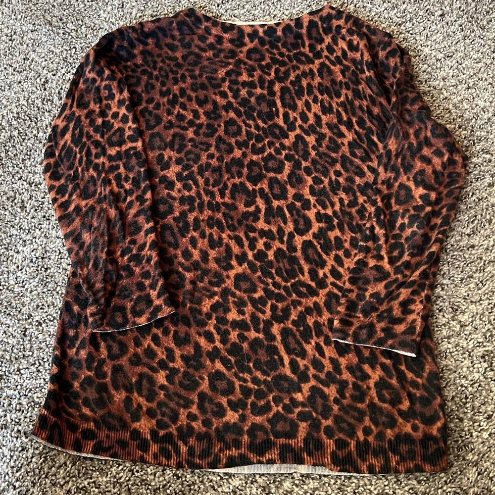 3/4 Sleeve Cheetah Sweater